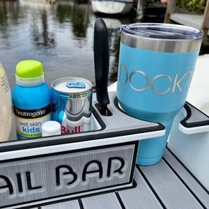 Docktail Utility Table with Rod Holder Mount