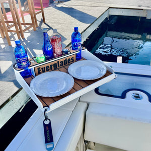 Docktail Utility Table with Rod Holder Mount