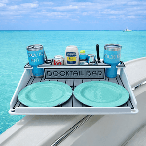 Docktail Utility Table with Rod Holder Mount