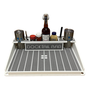 Docktail Utility Boat Table with Pedestal Table Attachment Options