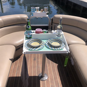 Docktail Utility Pedestal Boat Table