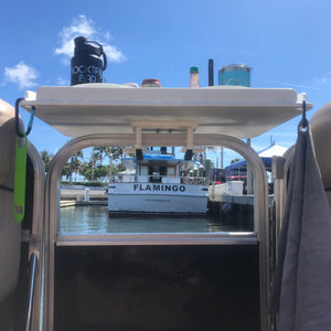 Docktail Utility Table with Pontoon Rail Mount