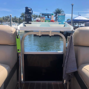 Docktail Utility Table with Pontoon Rail Mount