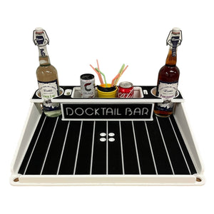 Docktail Utility Boat Table with Pontoon Boat Rail Mount - TRAPSKI