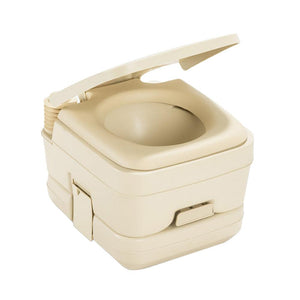 Dometic 964 Portable Toilet w/Mounting Brackets - 2.5 Gallon - Parchment - TRAPSKI