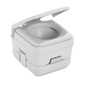 Dometic 964 Portable Toilet w/Mounting Brackets - 2.5 Gallon - Platinum - TRAPSKI