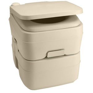 Dometic 965 MSD Portable Toilet w/Mounting Brackets - 5 Gallon - Parchment - TRAPSKI