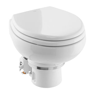 Dometic MasterFlush MF 7120 - White - Electric Macerating Toilet w/Orbit Base Slow Close Seat - Freshwater - 12V [9610007270] - TRAPSKI