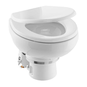 Dometic MasterFlush MF 7120 - White - Electric Macerating Toilet w/Orbit Base Slow Close Seat - Freshwater - 12V [9610007270] - TRAPSKI