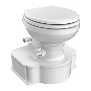 Dometic White M65 Marine Gravity Toilet - Elongated Seat Size w/Foot Pedal - TRAPSKI