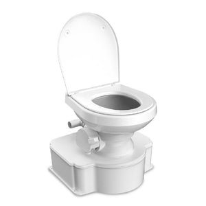 Dometic White M65 Marine Gravity Toilet - Standard Seat Size w/Foot Pedal - TRAPSKI