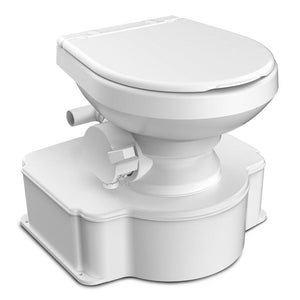 Dometic White M65 Marine Gravity Toilet - Standard Seat Size w/Foot Pedal - TRAPSKI