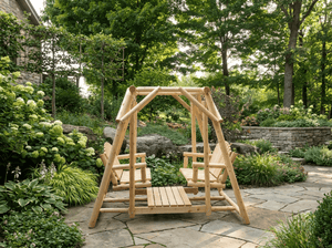 Double Benches Swing for Patio