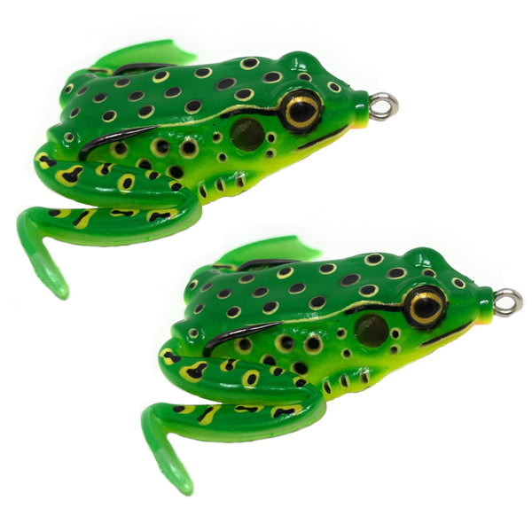 Reaction Tackle Swimming Legs 2.25" Hollow Body Frogs (2-Pack)