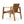Outdoor Acacia Wood Slatted Club Chairs, Set of 2, Teak Finish