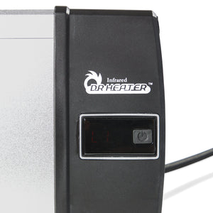 Dr. Infrared DR-238 1500W Infrared Indoor Outdoor Wall or Ceiling Heater, Silver