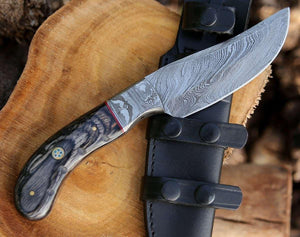 Draco Hunting Knife with Pakkawood Handle - TRAPSKI