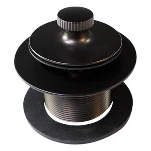 Westbrass 1.5 Inch Twist & Close Bathtub Trim Set w/ 1 Hole Faceplate, Bronze