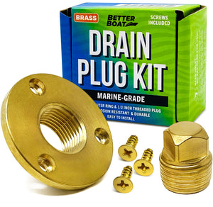 Boat Transom Drain Plug Kit