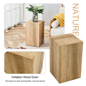 Modern Coffee Table with Wood Grain Finish - Dark Gray, Black, or Light Brown