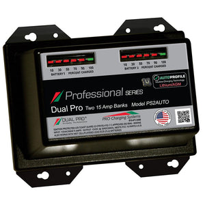Dual Pro PS2 Auto 15A - 2-Bank Lithium/AGM Battery Charger - TRAPSKI