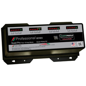 Dual Pro PS4 Auto 15A - 4-Bank Lithium/AGM Battery Charger - TRAPSKI