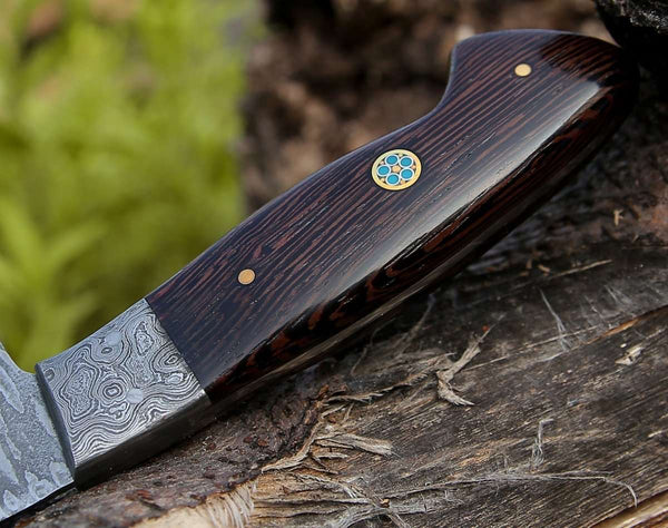 Duece Custom Chef Knife with Exotic Wenge Wood Handle