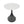 Accent Metal Coffee Table, Pedestal Table for Living Room, Hand-Hammered Texture, White+Black