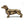 11.4x3.3x6.6' Lifelike Dachshund Figurine with Copper Finish