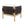 Outdoor Acacia Club Chairs (Set of 2) with Diamond-Pattern Black Rope, Light Teak Finish