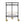 Modern Round Bar Cart with Tempered Glass Shelves