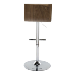Mason - Contemporary Adjustable Barstool & Swivel With Straight T Footrest (Set of 2)