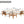 GO 4 Pieces Outdoor Acacia Wood Sofa Set with Coffee Table