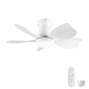 Low Profile Flush Mount Ceiling Fan With Light