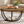 2 Tier Circle Coffee Table With Storage Shelves