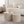 Beige Nesting Coffee Table Set of 2 Modern Drum Side Tables