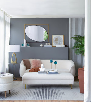 Geode-Inspired Gold Aluminum Table Lamp