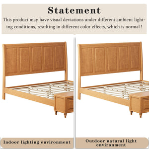 Sleigh Bed Frame With Tall Headboard And Storage Bench