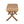 Bench With Water Hyacinth Seat - Brown