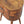 Solid Wood Mini Chestnut Rounded Nightstand, 2-Drawers, Nordic Legs