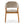Indoor Upholstered Dining Chair Set of 2 - Oatmeal / Teak