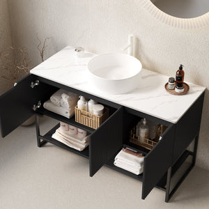 Tulio 48" Bathroom Vanity with Sink and Storage Cabinet