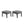 All-Weather Patio Ottomans With Thick Cushions (Set of 2)