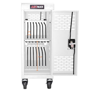 16 Bay Mobile School Charging Cart Station for Chromebook, Tablet and Laptop