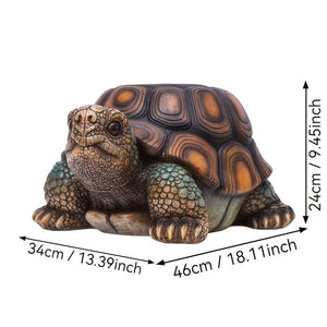 18" Garden Turtle Statue Stool - Multi-Purpose Decorative Resin Sculpture