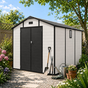 8x10 FT Plastic Outdoor Storage Shed