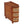 Narrow 3 Drawer End Table, Compact Nightstand For Living Room - Brown Oak