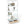 Glass Display Cabinet With LED Lights, Tempered Glass Doors, Large Drawers, 2 Door Storage Case With 4 Shelves - Natural / White