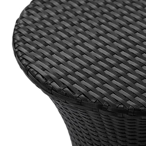 KONO Hourglass Rattan Table with No Glass Top