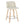 Toriano - Contemporary Fixed Height Counter Stool Swivel With Square Footrest (Set of 2)